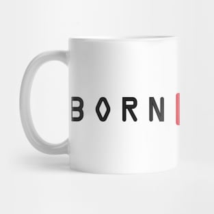 Born Different Typography Design Mug